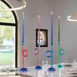 Venetian Blue Knot Candle Holder