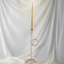 Venetian Champagne Knot Murano Glass Candle Holder