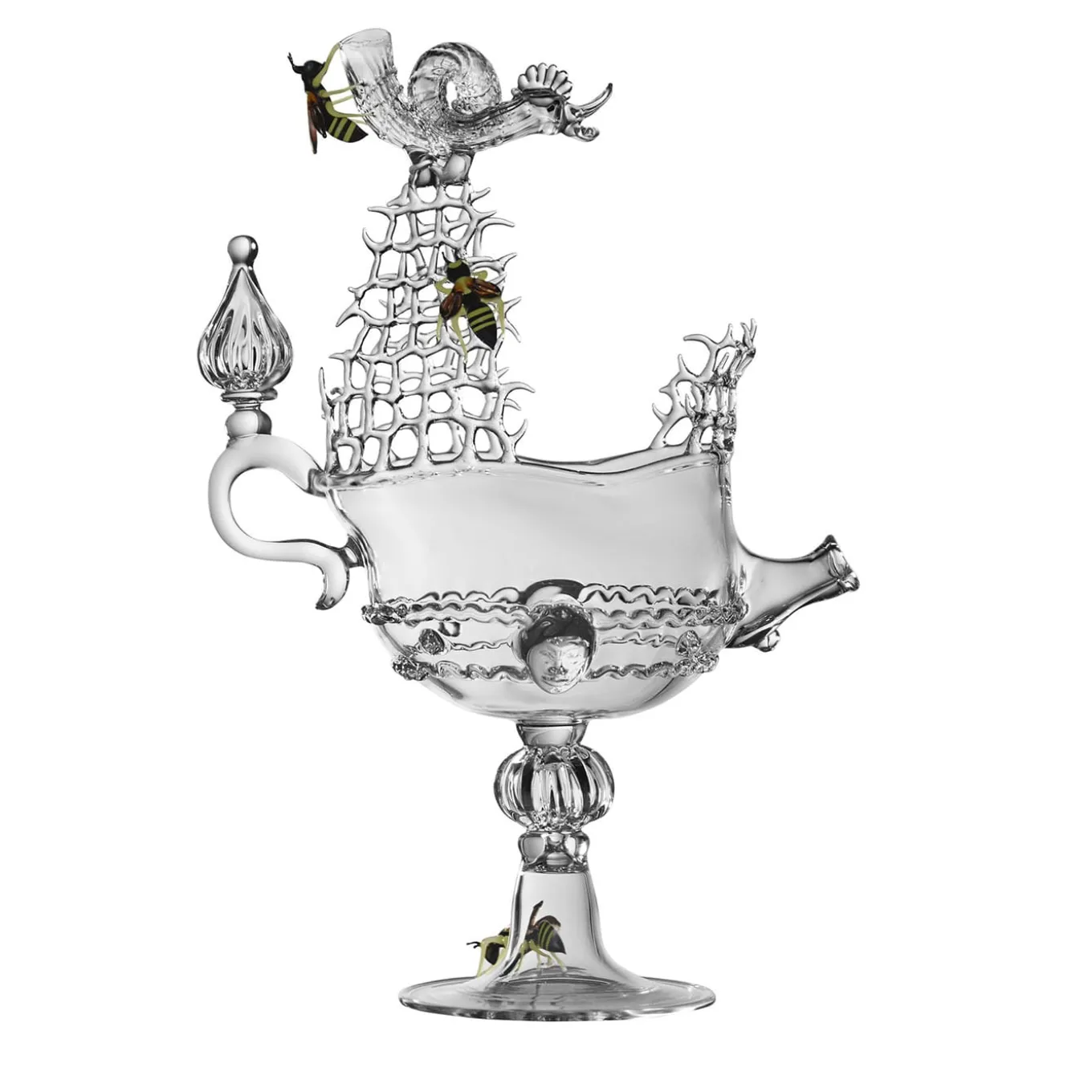 Venetian Galeon Glass Sculptural Cup