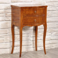 Venetian Style Wood Nightstand