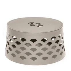 Venezia 10 Beige Round Basket With Lid