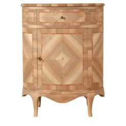 Venezia '700 Luigi XV Venetian-Style Oval Inlaid Cabinet