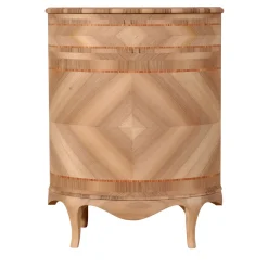 Venezia '700 Luigi XV Venetian-Style Oval Inlaid Cabinet