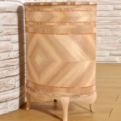 Venezia '700 Luigi XV Venetian-Style Oval Inlaid Cabinet