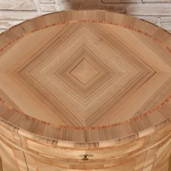 Venezia '700 Luigi XV Venetian-Style Oval Inlaid Cabinet