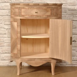 Venezia '700 Luigi XV Venetian-Style Oval Inlaid Cabinet