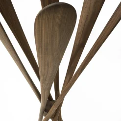 Veneziano solid Walnut wood Coat stand