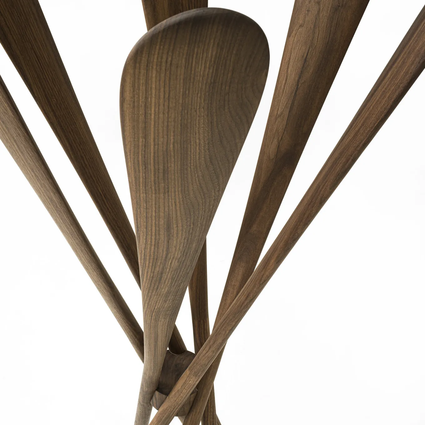 Veneziano solid Walnut wood Coat stand