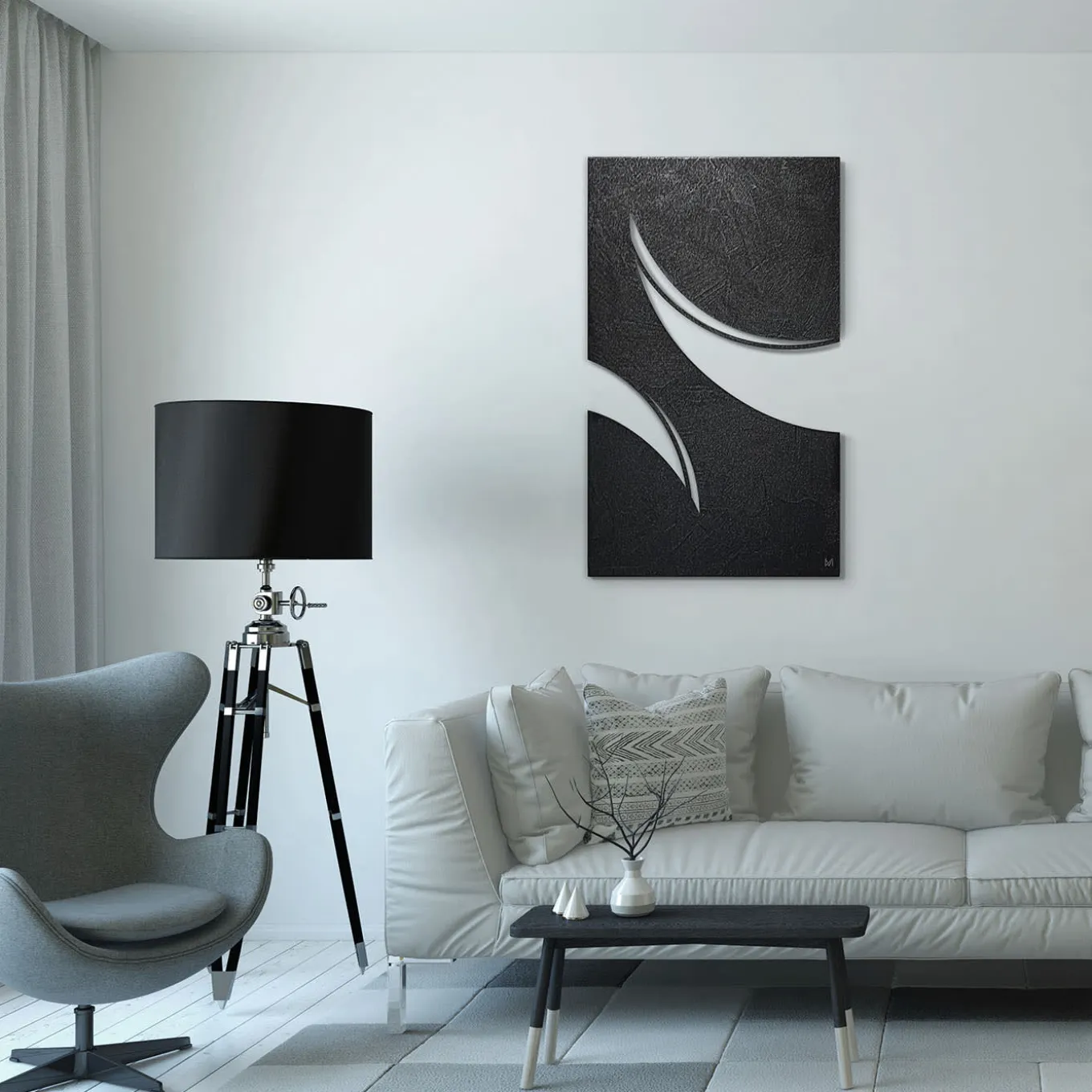 Venti Aluminum Resin Sculpture