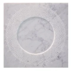 Venti20 White Carrara Marble Q Plate