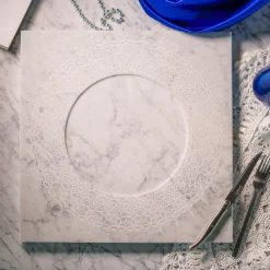 Venti20 White Carrara Marble Q Plate