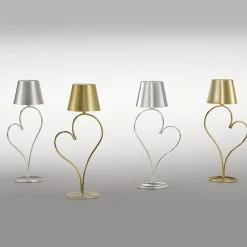 Venus Satin Gold Brass Rechargeable Table Lamp