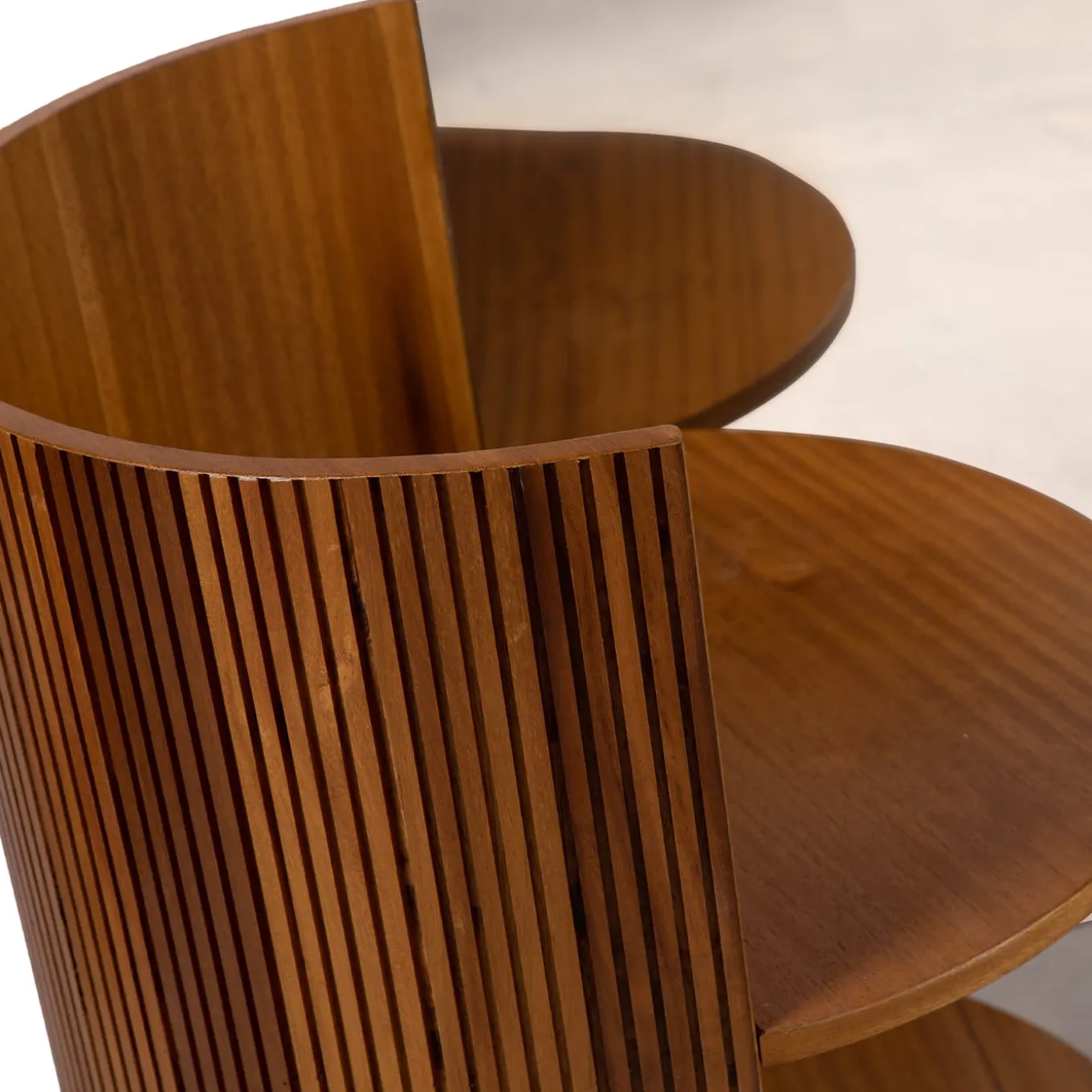 Verale Wood and Steel Headboard with Integrated Night Tables