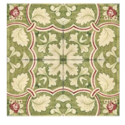 Verde Collina Set of 4 Tiles #9