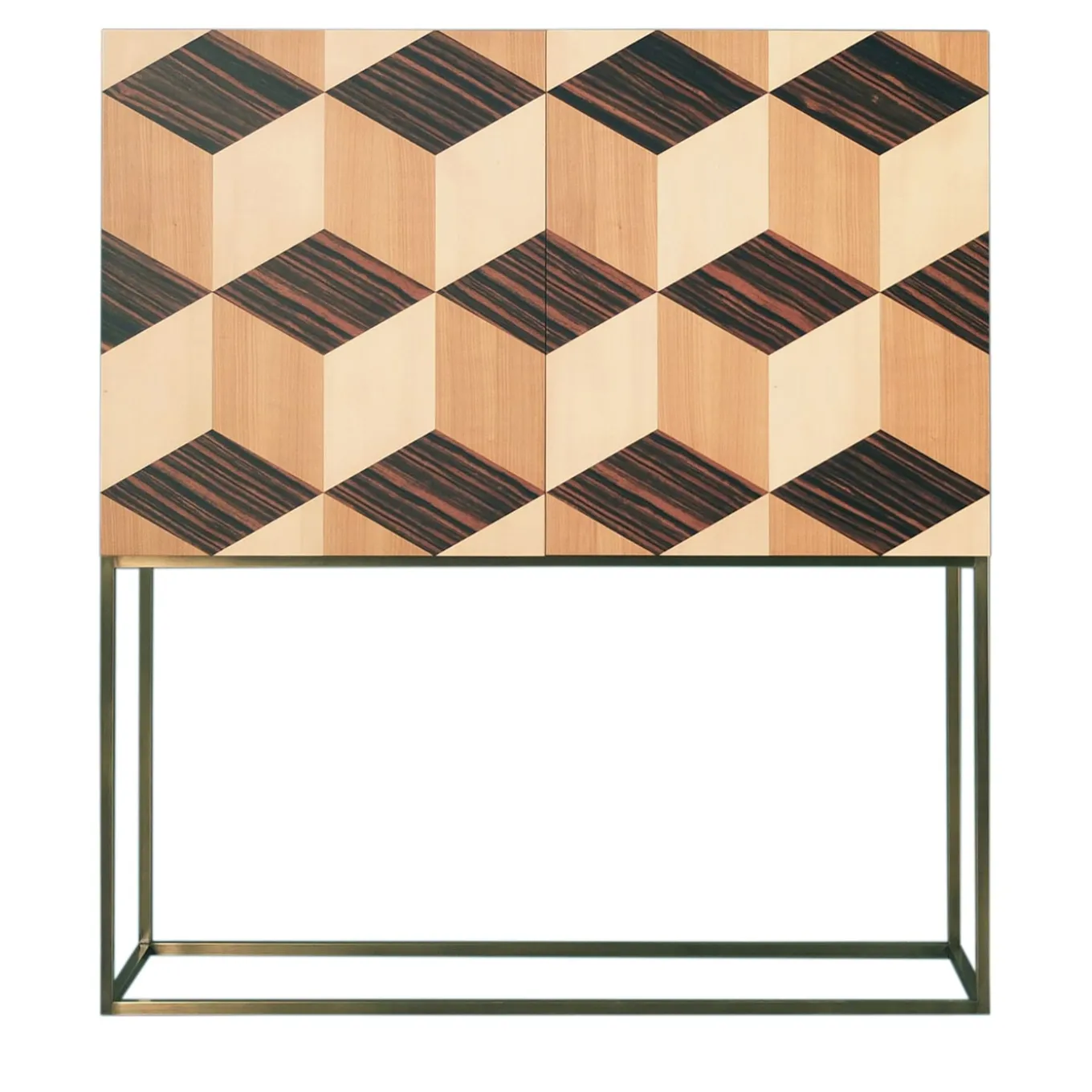 Veronese Cabinet With Geometric Inlays