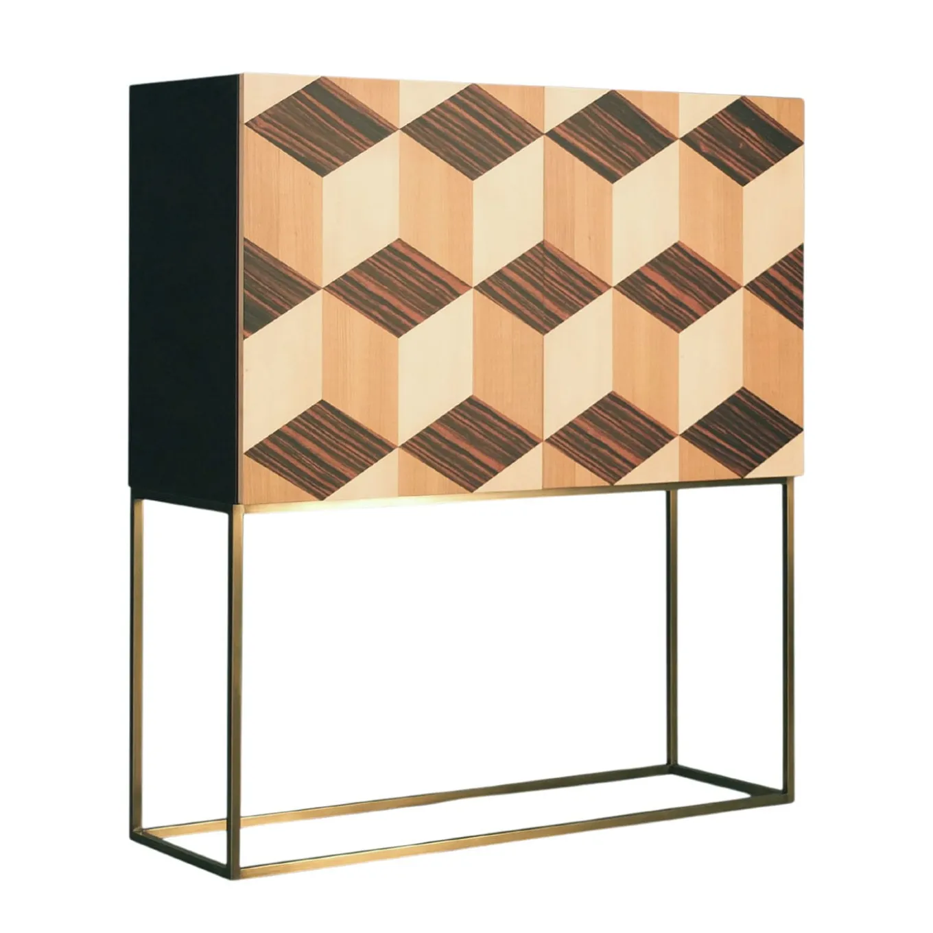 Veronese Cabinet With Geometric Inlays