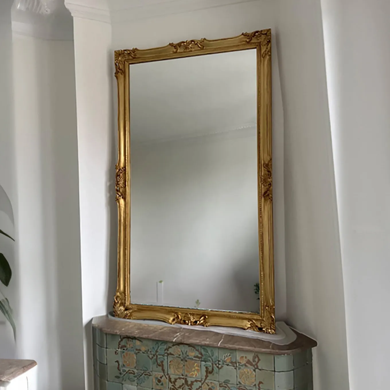 Versailles Rectangular Gold Wall Mirror