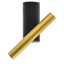 Verso Black and Gold Adjustable LED Spotlight