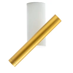 Verso White and Gold Adjustable LED Spotlight