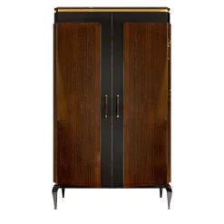 Victor 2-Door Brown Bar Cabinet