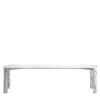 Victor White marble Outdoor dining table