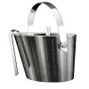 Vie Silver Ice Bucket with Tongs