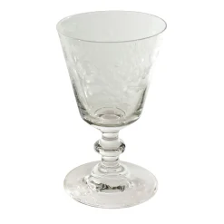 Vienna Set of 6 Etched Transparent Wine Glasses