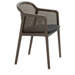 Vienna Straw and Canaletto Walnut Black Dining Chair
