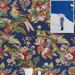 Vintage Asian Chinoiserie Wallpaper