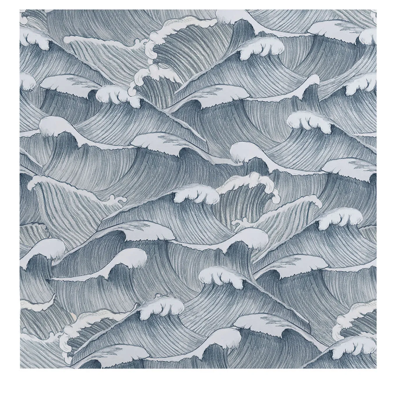 Vintage Japanese Waves Wallpaper