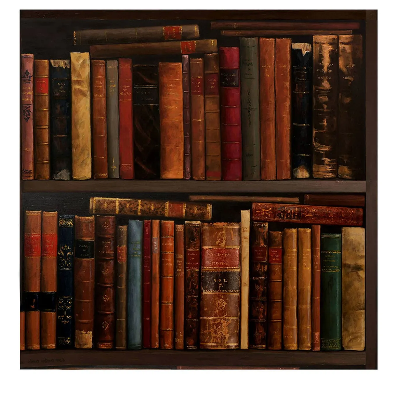 Vintage Library Wallpaper