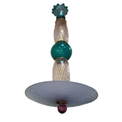 Vintage Polychrome Chandelier