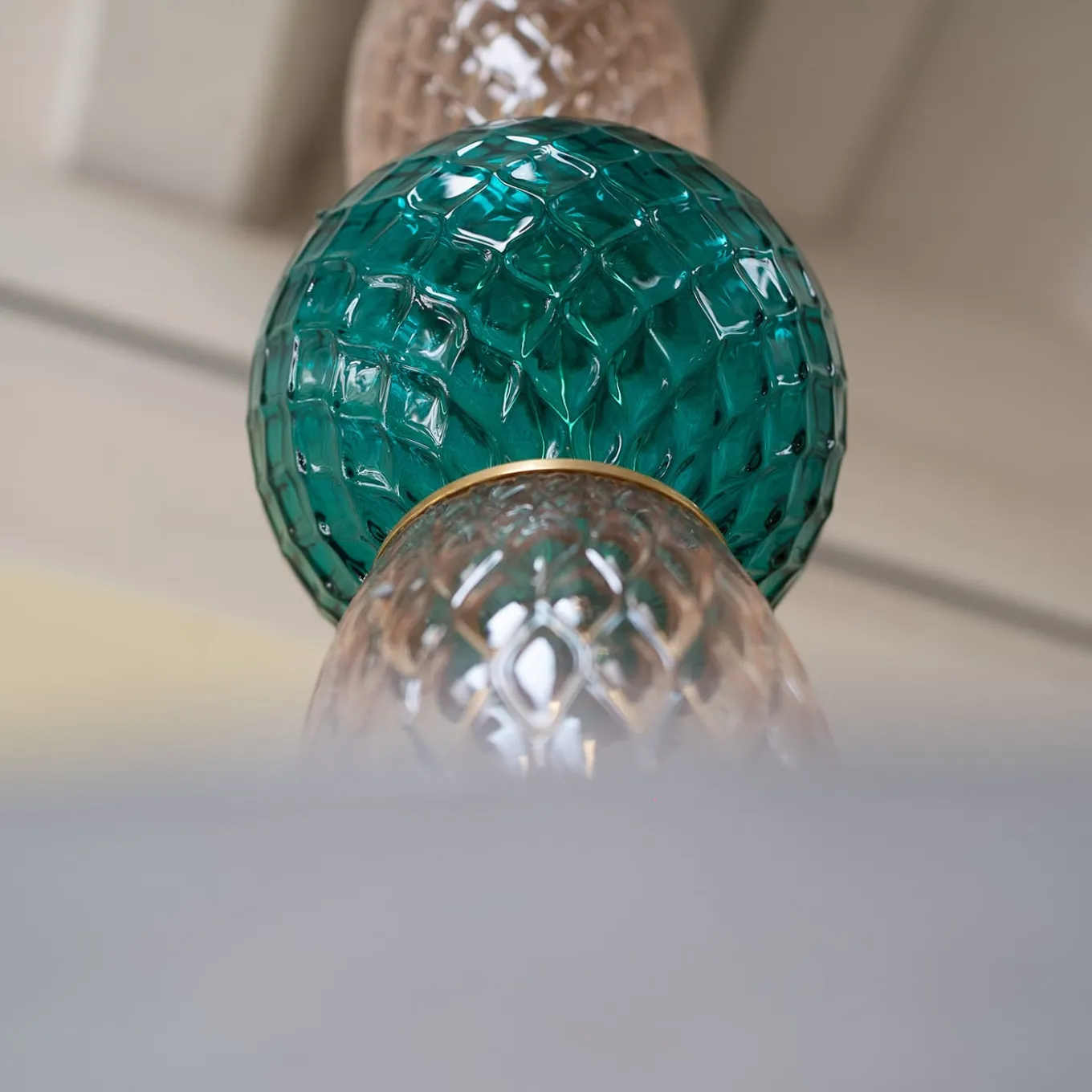 Vintage Polychrome Chandelier