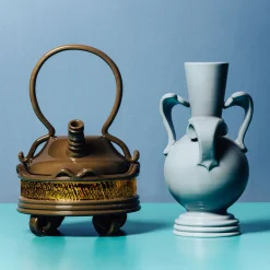 Vintage-Style Black and Gold Teapot by Pierre Marie Agin