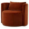Virna Red Armchair by Ciarmoli Queda Studio
