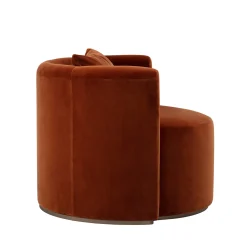 Virna Red Armchair by Ciarmoli Queda Studio
