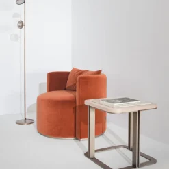 Virna Red Armchair by Ciarmoli Queda Studio