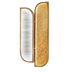 Visconti Retro Brass And Silver Wall Sconce