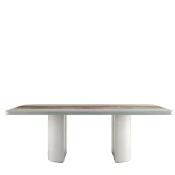 Vitae Rectangular Polychrome Wooden Dining Table