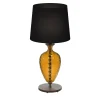 Vivaldi Amber Murano Glass Table Lamp