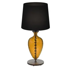 Vivaldi Amber Murano Glass Table Lamp
