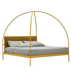 Volta Yellow Iron Canopy Double Bed by Mario Scairato