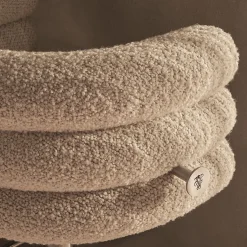 Voluptas White Fabric And Satin Gold Bar Stool