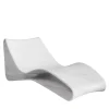 Volute White Marble Chaise Lounge