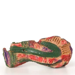 Vortex Paint on Ceramic Decorative Sculpture