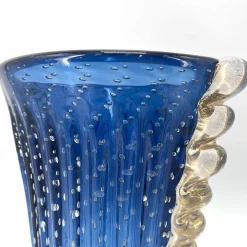 V-Shaped Submerged-Balloton Navy-Blue & Transparent Vase