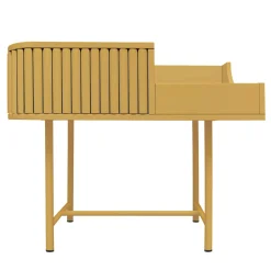 VYC Honey Yellow Record Player Console in MDF by Max Dalle Sasse