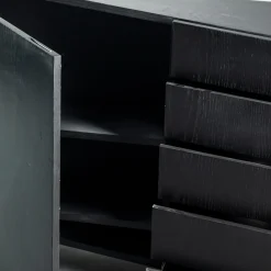 W Il Toro Black Lacquered Oak Dresser