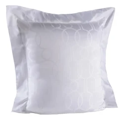 Waldorf Jacquard Square Patterned White Pillowcase