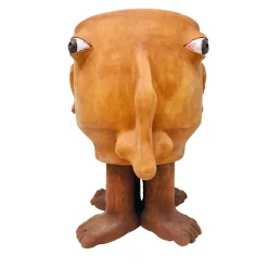 Walking Head Medium Terracotta Flower Pot